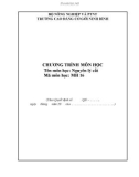 Giáo trình Nguyên lý cắt (Nghề: Cắt gọt kim loại - Cao đẳng) - Trường Cao đẳng Cơ giới Ninh Bình (2021)