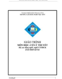 Giáo trình Cơ lý thuyết - CĐ Nghề Việt Đức, Hà Tĩnh