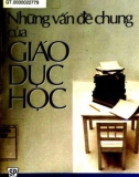 những vấn đề chung của giáo dục học: phần 1