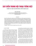 Suy diễn trong hội thoại tiếng Việt