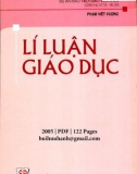 Nghiên cứu lý luận về giáo dục học: Phần 1