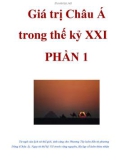 Giá trị Châu Á trong thế kỷ XXI PHẦN 1