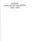 Ebook Lịch sử Đảng bộ xã Tân Hương (1954-2012): Phần 1