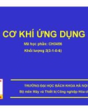 Bài giảng Cơ khí ứng dụng: Chương 5.3 - Trường ĐH Bách khoa Hà Nội