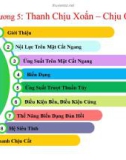 Bài giảng Sức bền vật liệu - Chương 5: Thanh chịu xoắn-chịu cắt