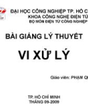 BÀI GIẢNG LÝ THUYÊT VI XỬ LÝ - GIỚI THIỆU MÔN HỌC