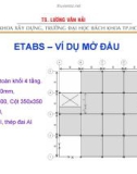 Etabs - Ví dụ mở đầu - TS. Lương Văn Hải (ĐH Bách Khoa TP.HCM)