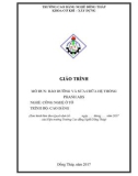 Giáo trình Bảo dưỡng và sửa chữa hệ thống phanh ABS (Nghề: Công nghệ ô tô - CĐ/TC) - Trường Cao đẳng nghề Đồng Tháp