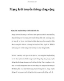 Mạng lưới truyền thông công cộng