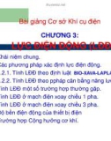 Bài giảng Cơ sở Khí cụ điện: Chương 3 - Đoàn Thanh Bảo