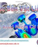 Bài giảng Sức bền vật liệu: Chương 1 - Trang Tấn Triển