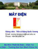 Bài giảng Máy điện: Chương 3 - TS. Đặng Quốc Vương