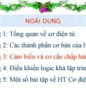 THIẾT KẾ HỆ THỐNG CƠ ĐIỆN TỬ VÀ THIẾT KẾ SẢN PHẨM