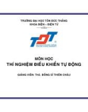 Môn học: Thí nghiệm điều khiển tự động hóa