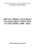 Ebook Truyền thống cách mạng của Đảng bộ và nhân dân xã Việt Hồng (1986-2015)