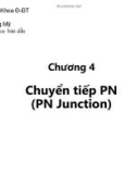 Bài giảng Dụng cụ bán dẫn: Chương 4 (Phần 1) - GV. Hồ Trung Mỹ