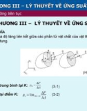 Bài giảng Cơ học môi trường liên tục: Chương 3 - ĐH Kiến trúc Hà Nội