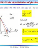 Bài giảng lý thuyết điều khiển tự động - Thiết kế hệ thống điều khiển liên tục part 6