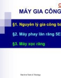 Bài giảng Máy công cụ: Chương 5 - ĐHBK TP.HCM