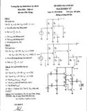 Đề kiểm tra cuối kỳ môn Mạch điện tử