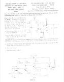 Đề thi kiểm tra cuối học kỳ Mạch điện tử 1 - Năm học 2014