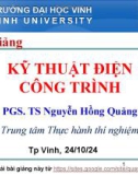 Bài giảng Kỹ thuật điện công trình