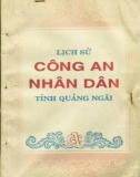 Ebook Lịch sử công an nhân dân tỉnh Quảng Ngãi: Phần 1