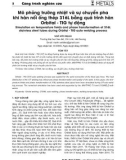 Mô phỏng trường nhiệt và sự chuyển pha khi hàn nối ống thép 316L bằng quá trình hàn Orbital - TIG tự động