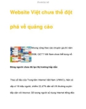 Website Việt chưa thể đột phá về quảng cáo