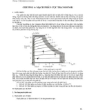 CHƯƠNG 4: MẠCH PHÂN CỰC TRANSISTOR