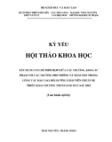 Kỷ yếu hội thảo khoa học: Xây dựng cơ chế phối hợp giữa các trường, khoa sư phạm với các trường phổ thông và mầm non trong công tác đào tạo, bồi dưỡng giáo viên chuẩn bị triển khai chương trình giáo dục sau 2015