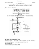 chương 1: THIẾT KẾ HỆ THỐNG TRUYỀN ĐỘNG CƠ KHÍ