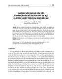 Giải pháp việc làm cho sinh viên từ hướng đi liên kết giữa trường đại học và doanh nghiệp trong giai đoạn hiện nay