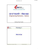 Bài giảng Cơ lý thuyết-Tĩnh học: Chương 1 - TS. Đường Công Truyền