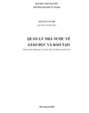 Giáo trình Quản lý nhà nước về giáo dục và đào tạo