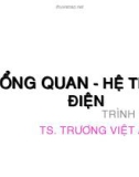 Bài giảng Tổng quan - Hệ thống điện - TS. Trương Việt Anh