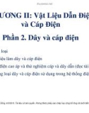 Bài giảng môn Vật liệu điện: Chương 2.2 - TS. Nguyễn Văn Dũng