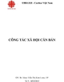 Công tác xã hội căn bản - GV. Sr. Mary Trần Thị Kim Loan