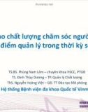 Nâng cao chất lượng chăm sóc người bệnh: Quan điểm quản lý trong thời kỳ số hóa