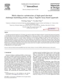 Multi-objective optimisation of high-speed electrical discharge machining process using a Taguchi fuzzy-based approach