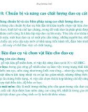 Bài giảng nguyên lý cắt gọt gỗ : Chuẩn bị và nâng cao chất lượng dao cụ cắt gọt gỗ part 1