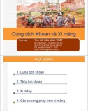 Bài giảng Dung dịch khoan và xi măng - ThS. Đỗ Hữu Minh Triết