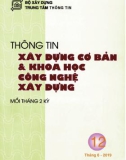 Thông tin Xây dựng cơ bản và khoa học công nghệ xây dựng – Số 12/2019