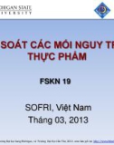 Bài giảng Kiểm soát mối nguy trong thực phẩm (FSKN 19) - ĐH Cần Thơ