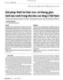 Giải pháp thiết kế kiến trúc về không gian lánh nạn xanh trong nhà siêu cao tầng ở Việt Nam