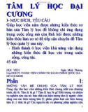 Tâm lý học đại cương