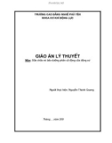 Giáo án lý thuyết: SC và BD phần cố động của động cơ - Nguyễn Thành Quang