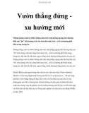 Vườn thẳng đứng xu hướng mới