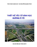 Giáo trình Thiết kế yếu tố hình học đường ô tô: Phần 1