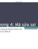 Bài giảng Lý thuyết thông tin: Chương 4.2 - ThS. Huỳnh Văn Kha